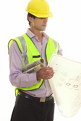 Image showing Foreman with Site Plans