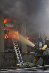 Image showing Fire fighters