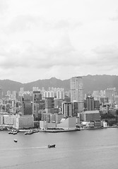 Image showing Hong Kong , black and white 