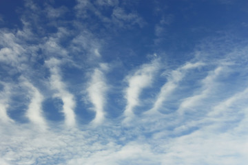 Image showing Stratospheric cumulus clouds