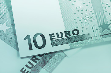 Image showing fragment of euro money