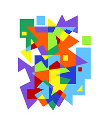 Image showing abstract colorful geometric pattern