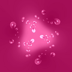 Image showing pink background and air bubbles