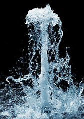 Image showing waterfall isolated on black