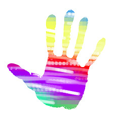 Image showing abstract handprint