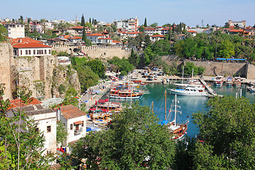 Image showing Turkey. Antalya town. View of harbor 