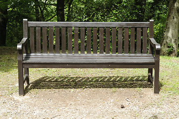 Image showing Empty bench in the park