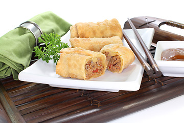 Image showing Spring rolls