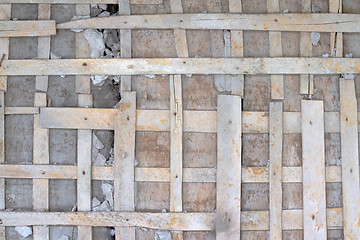 Image showing Wooden Grid