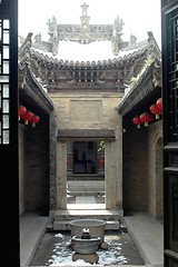 Image showing Interior view of an ancient Chinese building