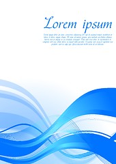 Image showing Vibrant wavy background