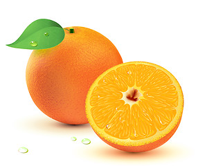 Image showing Fresh juicy oranges 