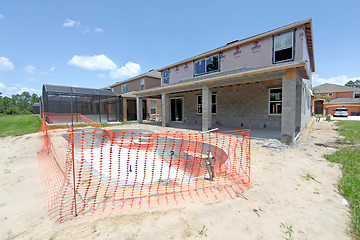 Image showing House and Pool Construction