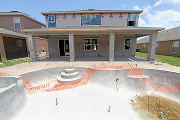 Image showing House and Pool Construction