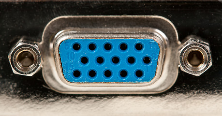 Image showing connector for the monitor