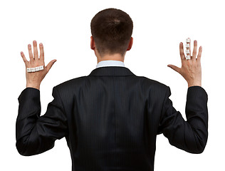 Image showing businessman back 