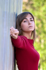 Image showing Portrait of a beautiful young girl