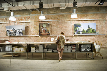 Image showing Woman in the book store