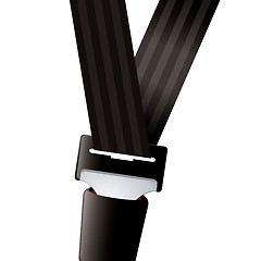 Image showing Car seat belt clip in