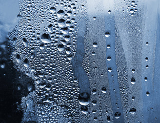 Image showing water drops and frost