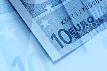 Image showing abstract euro money background