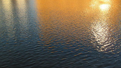 Image showing sunset water