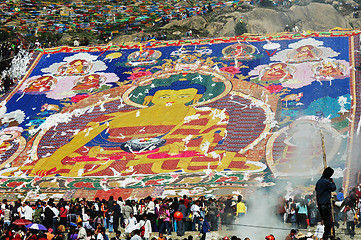 Image showing Shoton Festival in Tibet