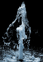 Image showing waterfall isolated on black