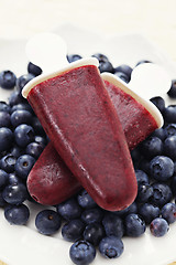 Image showing blueberry ice cream