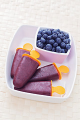 Image showing blueberry ice cream