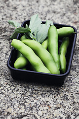 Image showing fresh broad beans