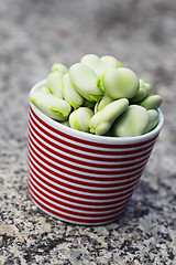 Image showing fresh broad beans