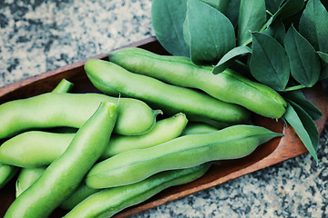 Image showing fresh broad beans