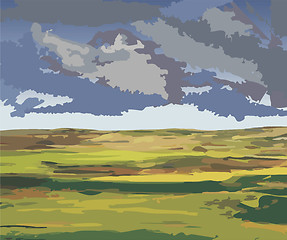 Image showing Nature before the storm - illustration