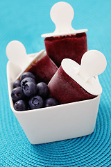 Image showing blueberry ice cream