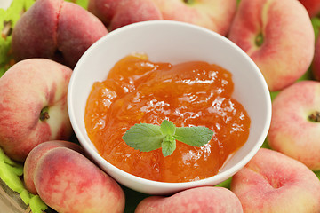 Image showing peaches marmalade