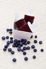 Image showing blueberry ice cream