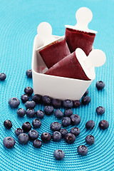 Image showing blueberry ice cream