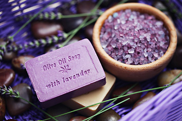 Image showing lavender spa