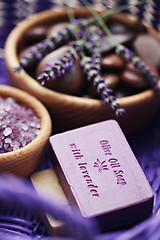 Image showing lavender spa