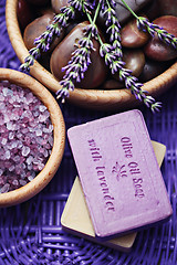 Image showing lavender spa