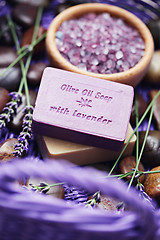 Image showing lavender spa