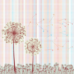 Image showing Abstract colorful dandelion. EPS 8