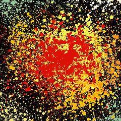 Image showing Grunge colorful splashing. EPS 8