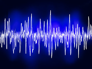 Image showing Electronic sine sound or audio waves. EPS 8