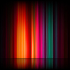 Image showing Aurora Borealis. Colorful abstract. EPS 8