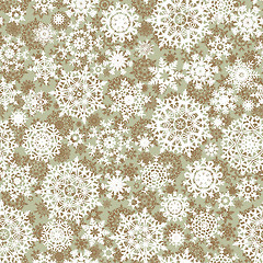 Image showing Christmas seamless pattern snowflake. EPS 8