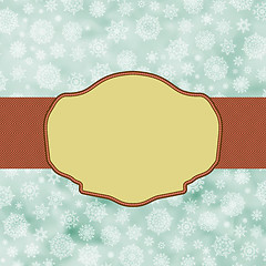 Image showing Blue vintage christmas background. EPS 8