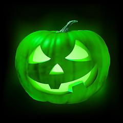 Image showing Halloween jack o lantern pumpkin. EPS 8