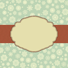 Image showing Retro Christmas Card Template. EPS 8